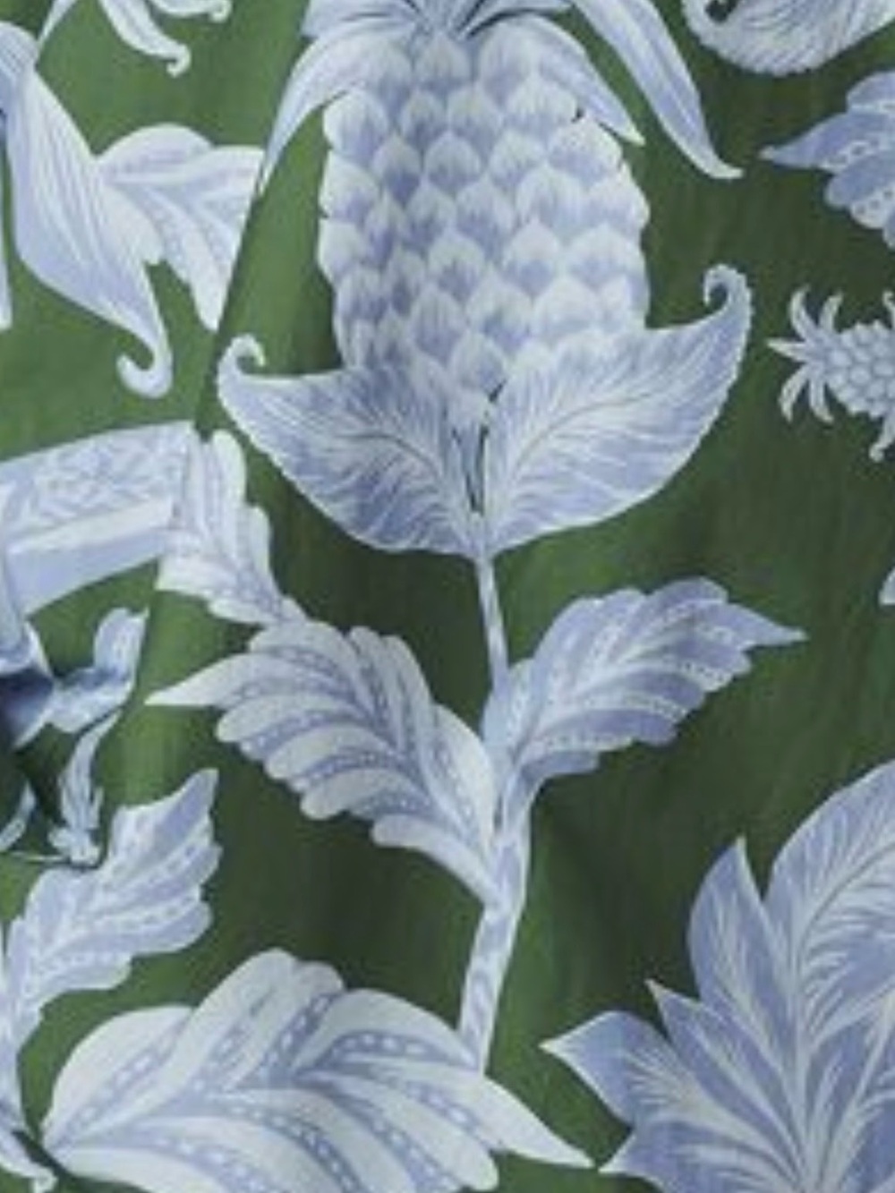 FARM Rio Tropical Swing smocked  Green  Dress with Light Blue Floral Print M - Picture 5 of 7